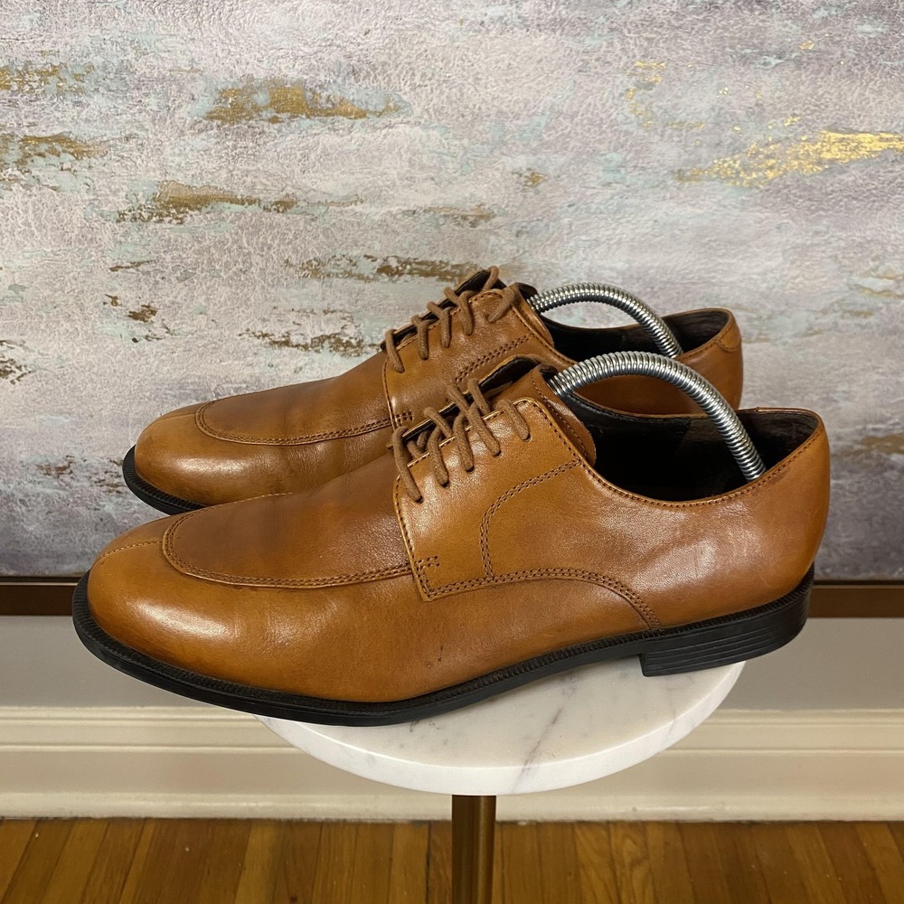 Cole Haan Shoes Mens Size 9.5 M Brown Leather Derby Dress Oxford Lace Up